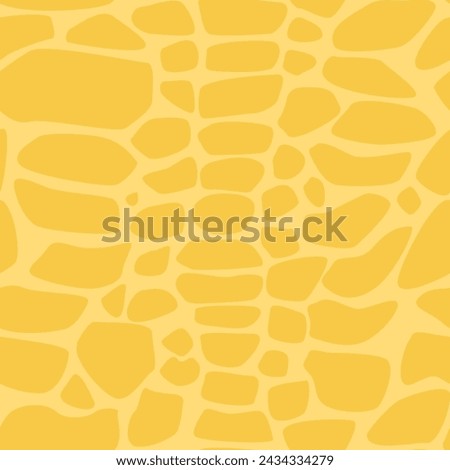 Orange dinosaur skin seamless pattern