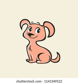 Сheerful orange dog
