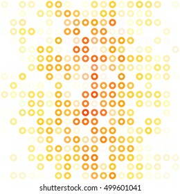 Orange Donuts Background, Creative Design Templates