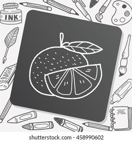 orange doodle