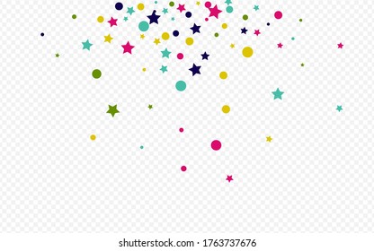 Orange Dot Abstract Transparent Background. Effect Shine Design. Vector Dust Postcard. Rainbow Splash Invitation Background.