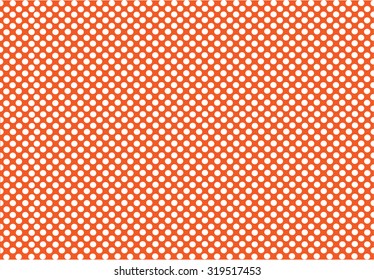 Orange dot on white background