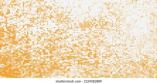 Orange dot and white abstract background