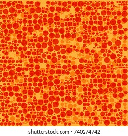 Orange dots background or pattern,vector