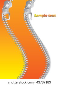 Orange Double Zippered