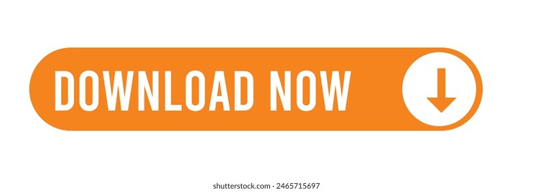 orange download button vector illustration