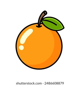 orange drawing in a simple style. You can use it for children books, web design, posters, campaigns, and many more. 