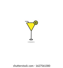 orange drink icon design template