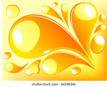 Orange drops background