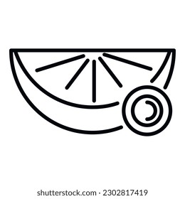 Orange drops icon outline vector. Cold remedy. Medical honey