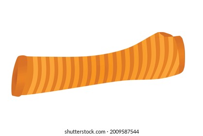 Orange elbow fingerless gloves. vector
