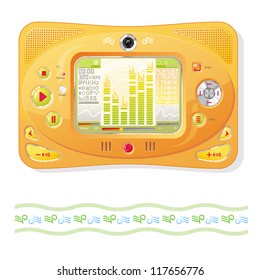 Orange Elements: Buttons, Switchers, Player, Audio.