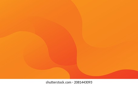 Orange elements and fluid gradient  abstract background vector  fluid color shape  gradient wallpaper design template