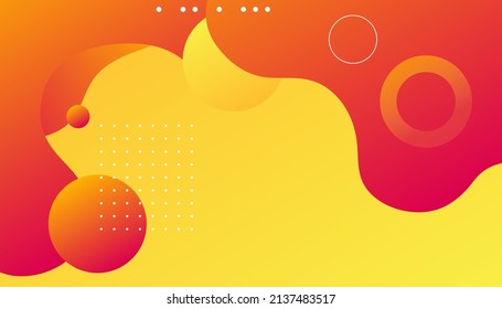 Orange elements with fluid gradient. abstract elements. Trendy illustration for web site, landing page, promotion, presentation, cover
