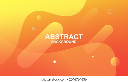 Orange elements with fluid gradient. Creative illustration for poster, web, landing, page, cover, ad, greeting, card, promotion. Eps10 vector