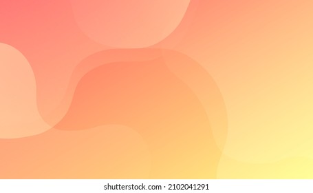 Orange elements with fluid gradient. Futuristic design posters. Eps10 vector