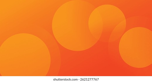Orange elements with fluid gradient. Minimal geometric vector background