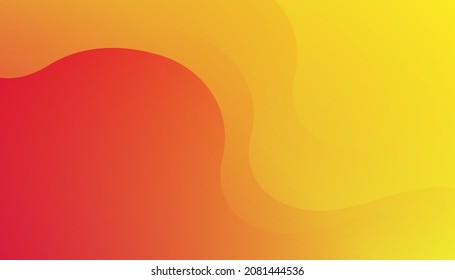 Orange elements with fluid gradient. Wavy geometric background. Dynamic textured geometric element design
