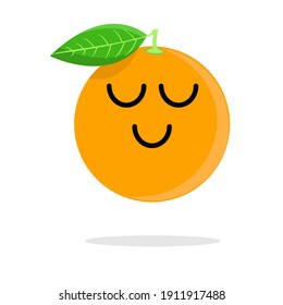 orange emoji vector can be used as stickers, characters, cartoons, wallpapers, backgrounds, children's books, children's magazines, t-shirt designs