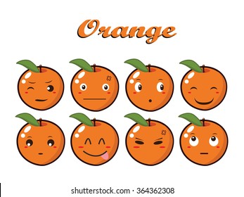 Orange emoticon