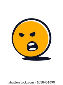 orange emotion logo template