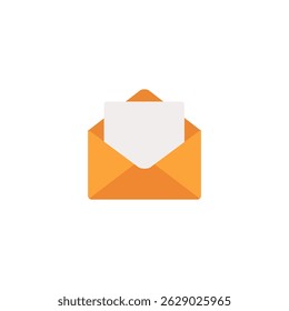 Comunicação de Mensagem de Email com Envelope Laranja