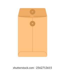 Orange envelope with string closure