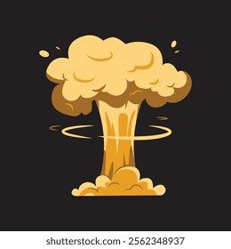 Orange explosions of flames and fire design vector