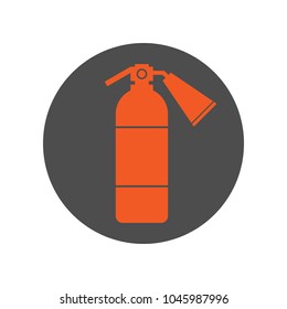 Orange extinguisher icon. Vector.
