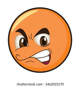 orange face, clean simple and attractive