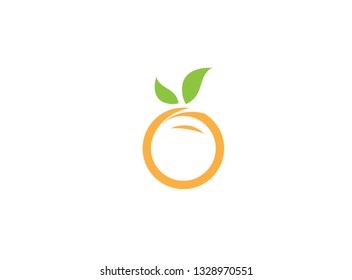 orange face fruit and Pulp for logo design