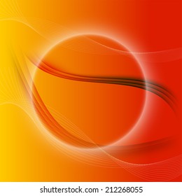 Orange fantasy background