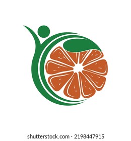 Orange Farm Logo Design Concept Fruit Stock Vector (Royalty Free ...