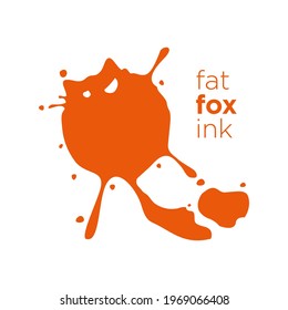 Orange fat fox ink Logo