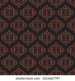Orange and Fire Ornamental Swirl Background with Dark Grey