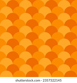 Patrón de escalas de peces naranjas. patrón de escalas de peces. los peces escalan un patrón sin fisuras. Elementos decorativos, ropa, envoltura de papel, baldosas de baño, baldosas de pared, fondo, fondo.