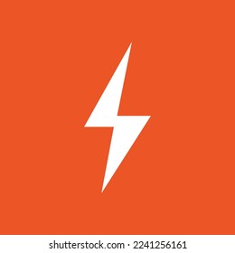 Orange Flash Logo Design, Thunder Logo Design