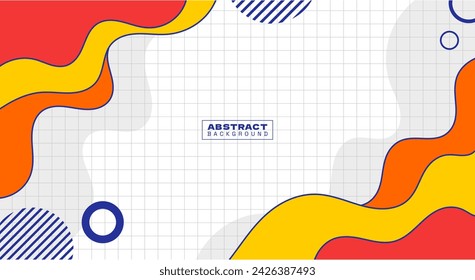 Orange flat design geometric background