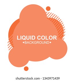 Orange flat geometric vector. modern abstract banner set. liquid colour. templete. eps10 -vector