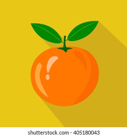 Orange flat icon