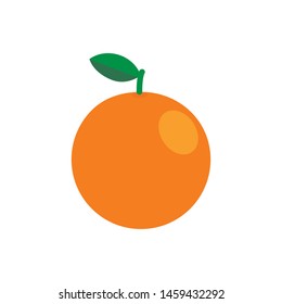 Orange flat icon, citric fruit