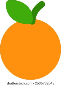 orange flat icon design style