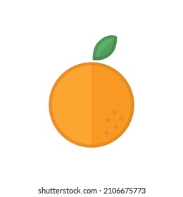 Orange flat icon on white background