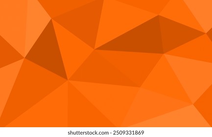 Orange flat polygon abstract shape. Irregular triangle pattern element texture design. Suitable for backdrop banner, cover, website, advertising, idea, decoration, page