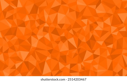 Orange flat polygon abstract shape. Irregular triangle pattern element texture design. Suitable for backdrop banner, cover, website, advertising, idea, decoration, page
