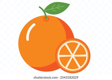 
Ilustración de icono de Vector plano naranja