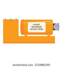 Orange flight recorder ensuring accurate data collection for incident analysis and prevention in aviation industry