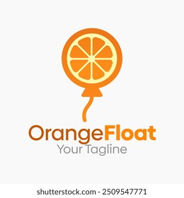 Orange Float Logo Design Template. Good for Business, Agency, Community and Organization