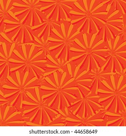Orange floral background