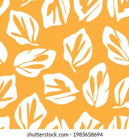 Orange Floral fondo de patrón sin costura para impresiones de moda, gráficos, fondos y artesanías